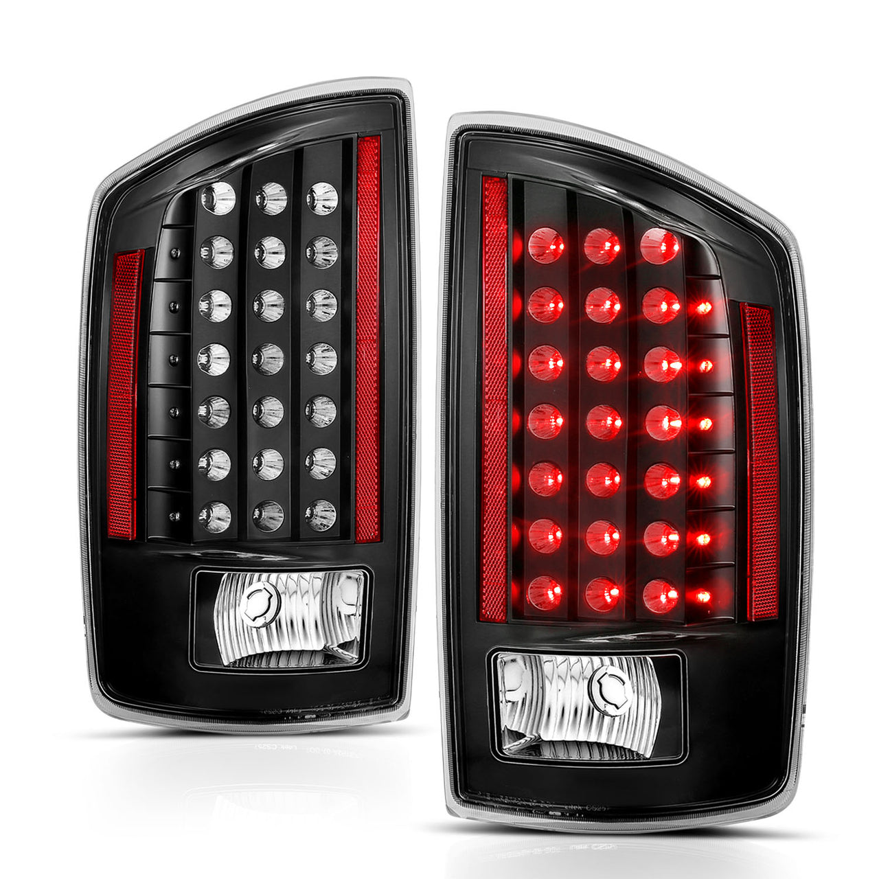 DODGE RAM 07-08 LED TAIL LIGHTS BLACK