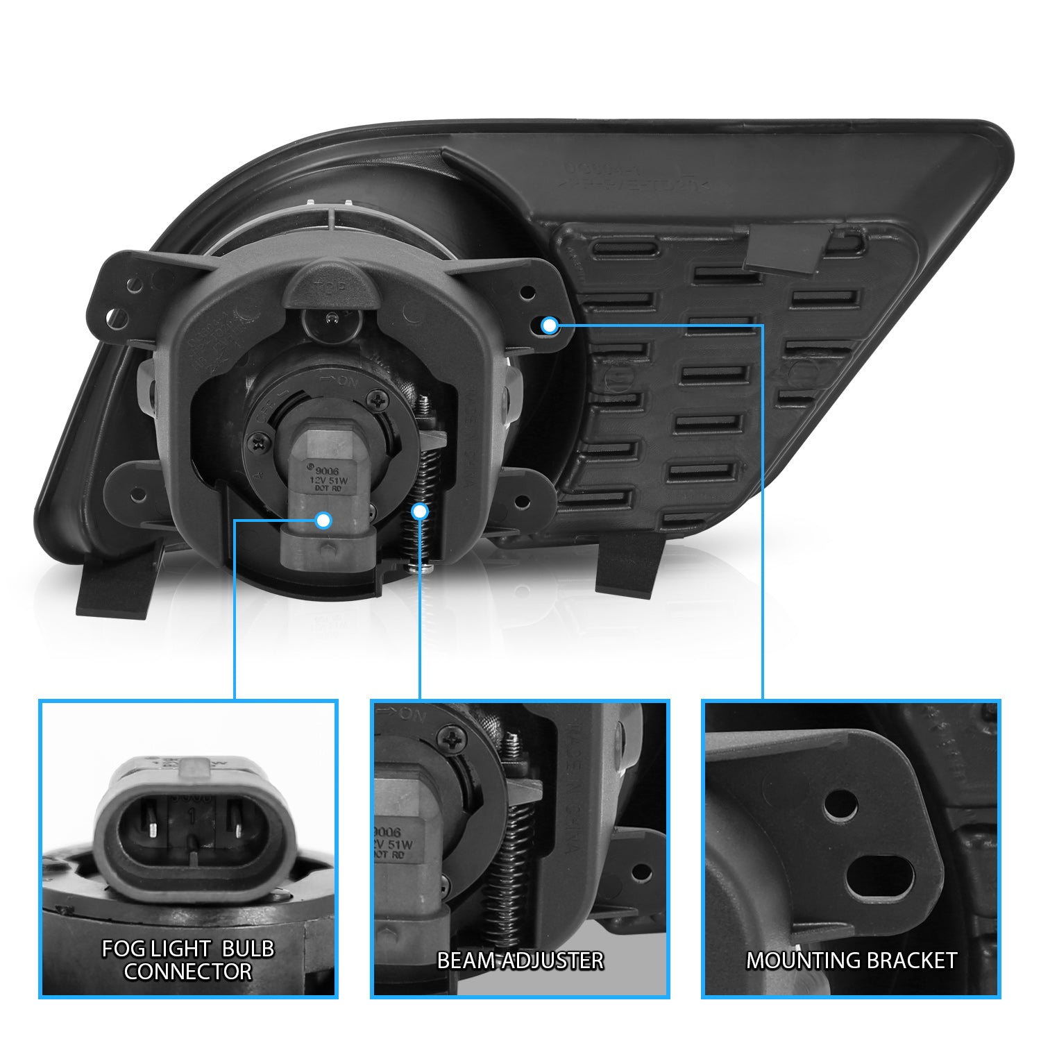 DODGECHARGER  11 UP  FOG LIGHTS W/ WIRING KIT & SWITCH