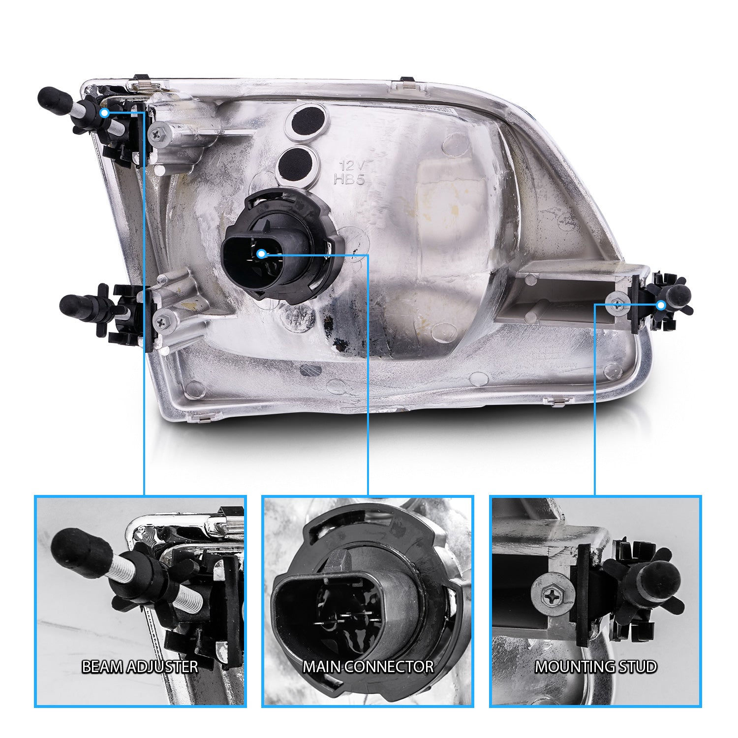 FORD F-150 97-03 HEADLIGHTS G2 CLEAR