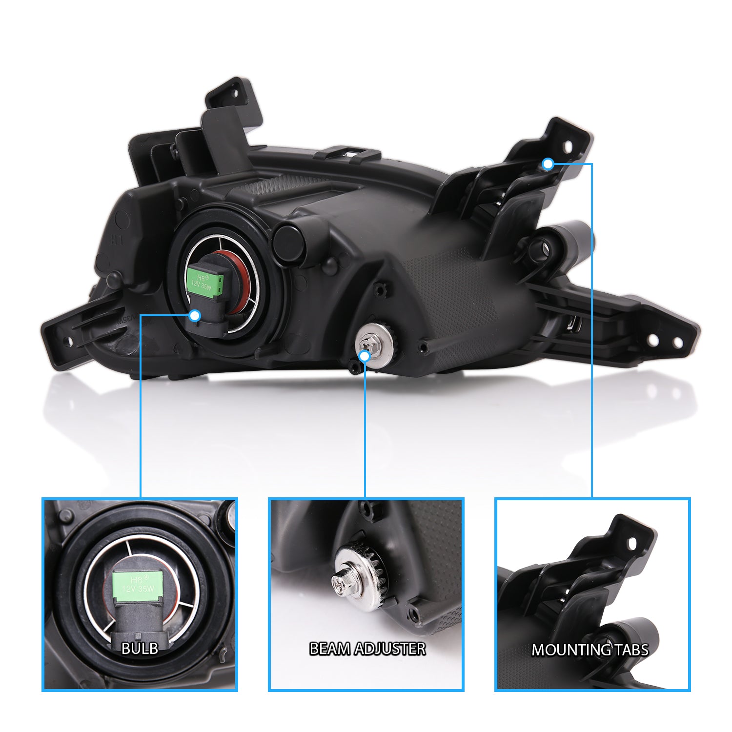 HYUNDAI TUSCON 2016 UP FOG LIGHTS