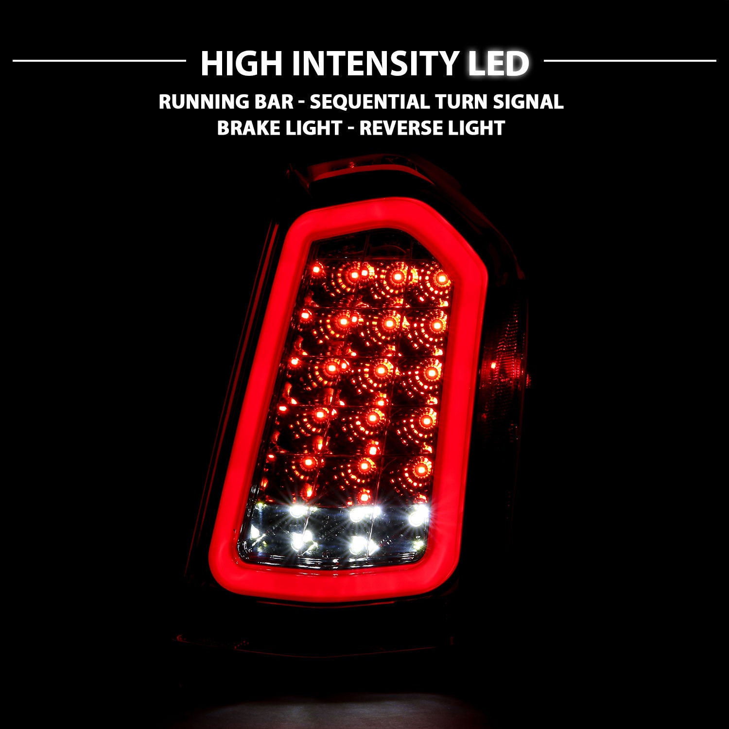 CHRYSLER 300 11-14 LED TAIL LIGHTS CHROME (SEQUENTIAL SIGNAL)