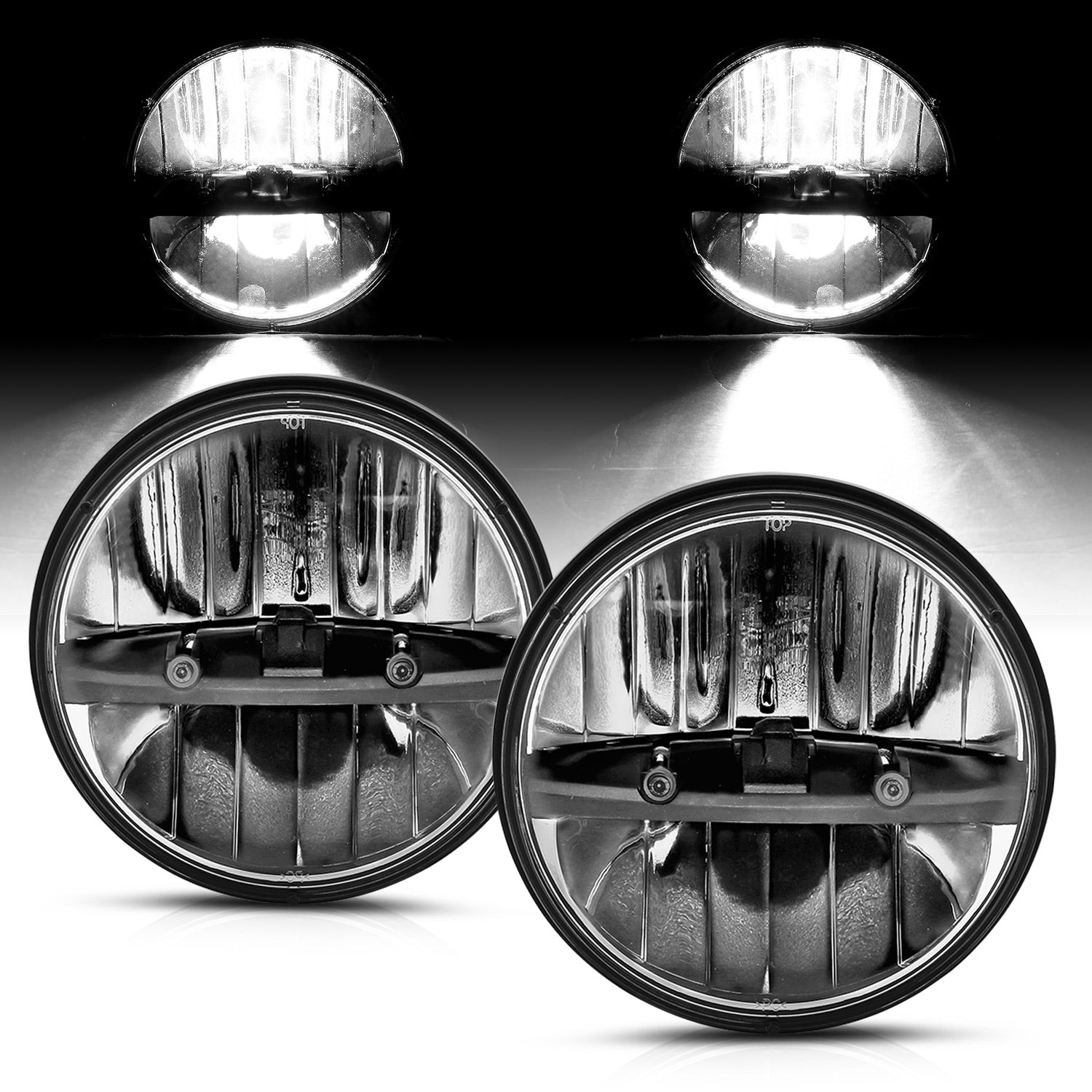 JEEP WRANGLER LED HEADLIGHTS (UNIVERSAL) (ONE SIDE)