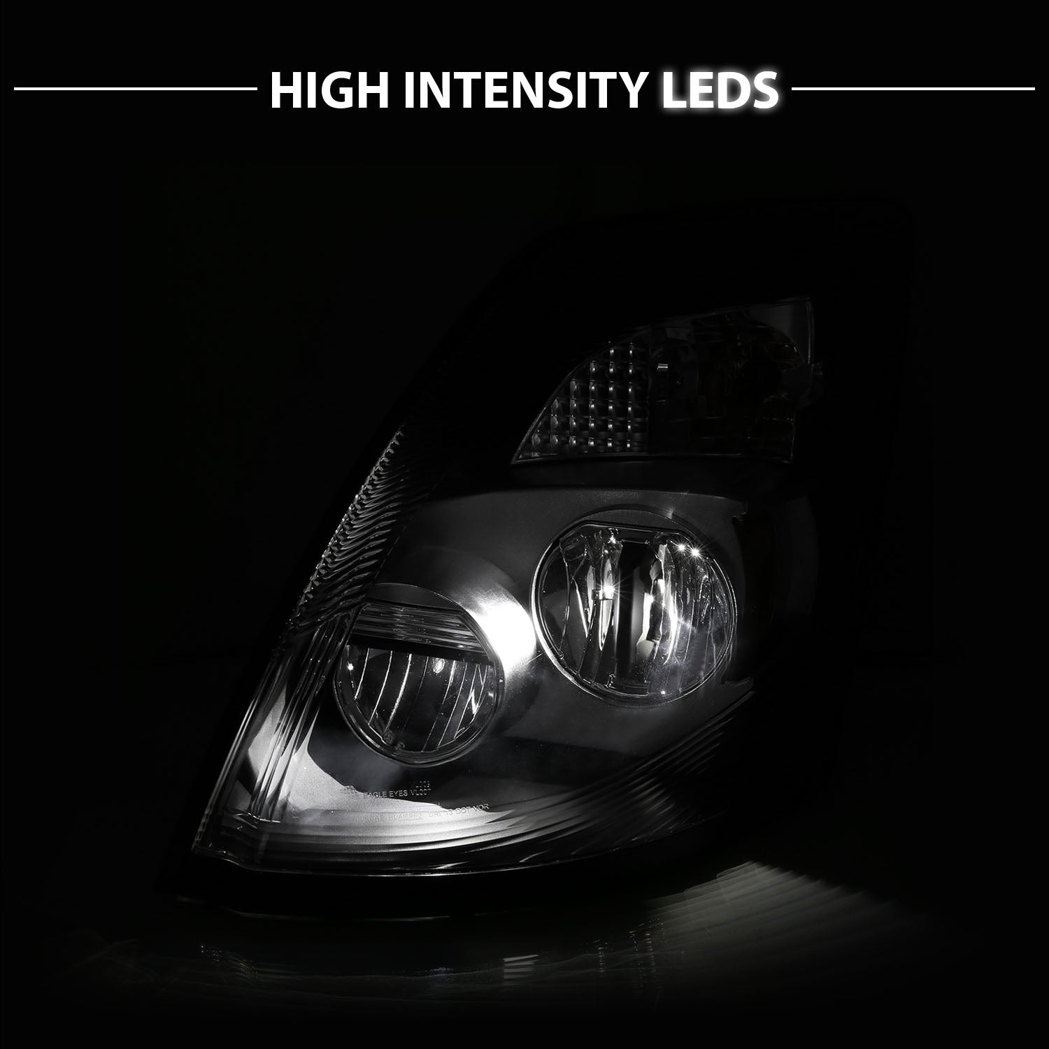 VOLVO VNX/VLN  15-16  LED H.L CHROME AMBER  (LEFT) (VNX 300,430, 630/VNL 300,430,630,670,730,780)