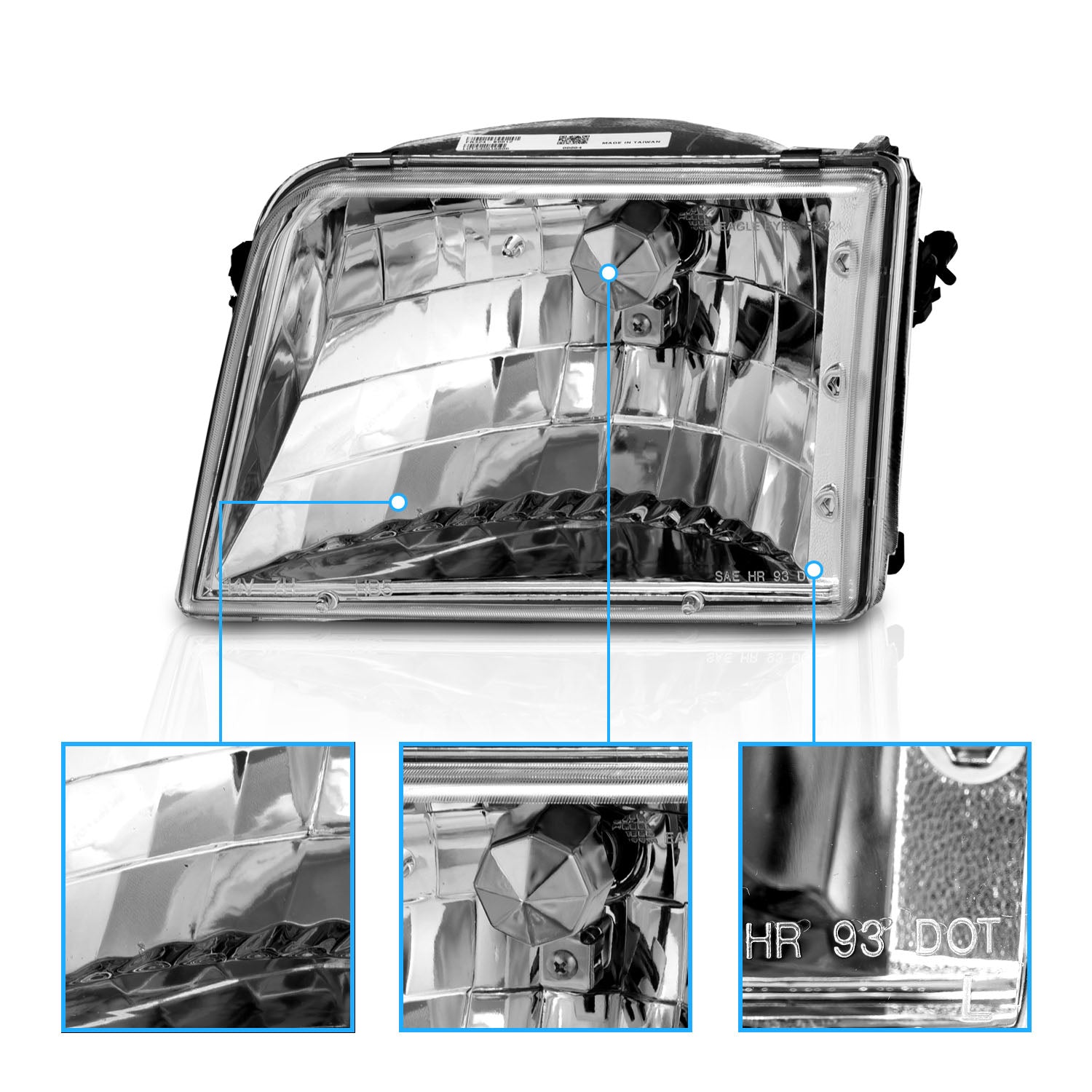 FORD RANGER 93-97 HEADLIGHTS CLEAR