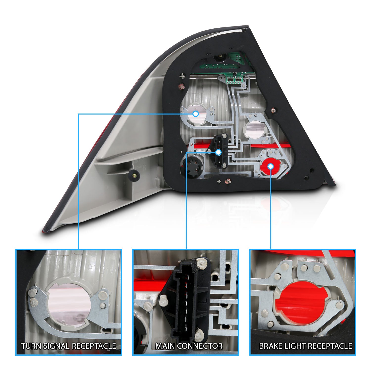 MBZ S CLASS W220 00-05 LED TAIL LIGHTS RED/SMOKE
