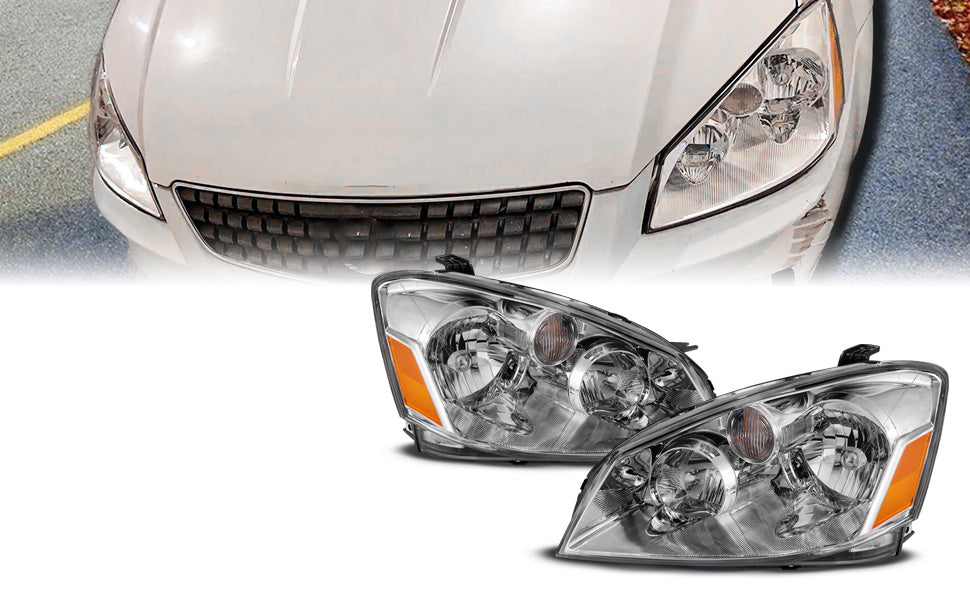 NISSAN ALTIMA 05-06 HEADLIGHTS CRYSTAL CLEAR AMBER