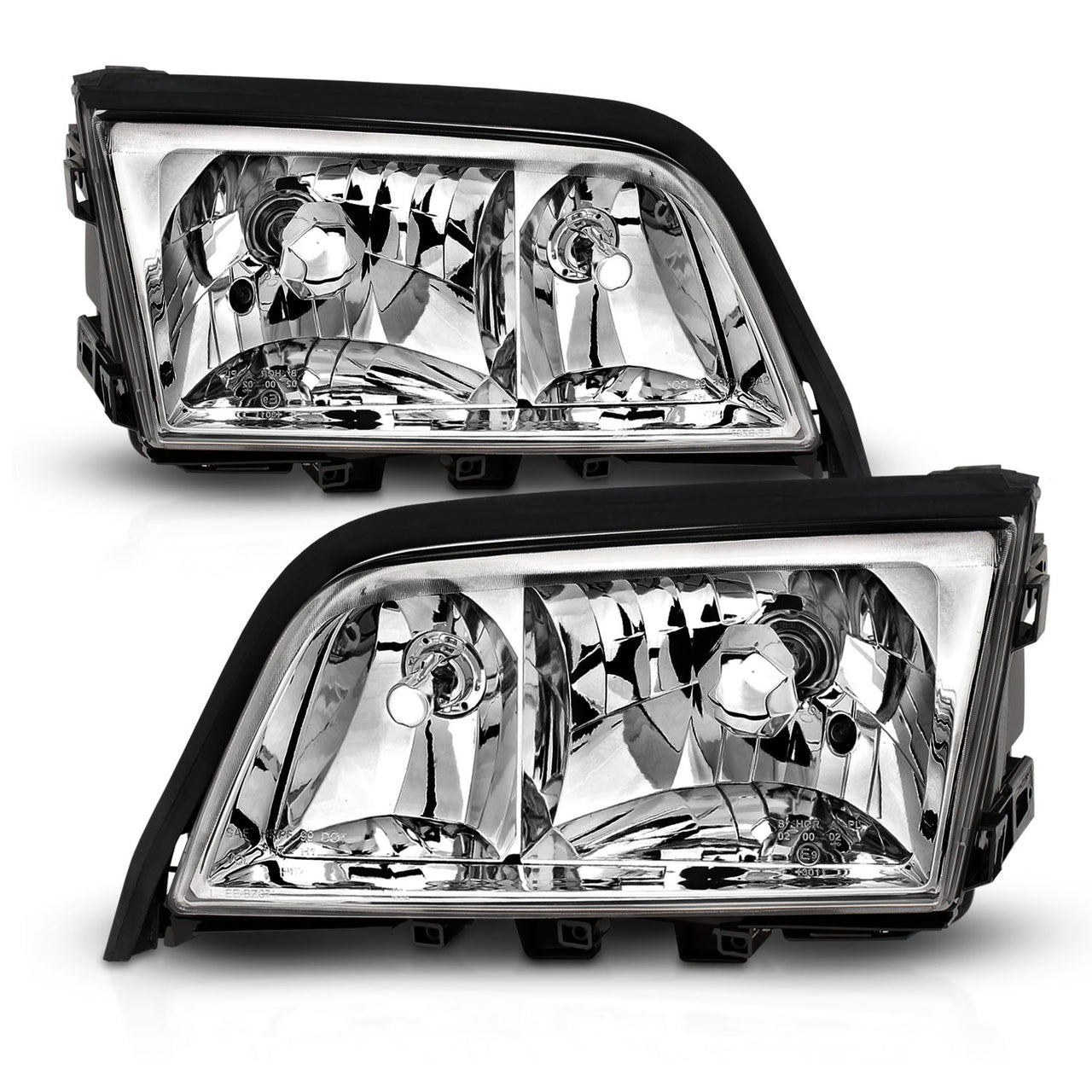 MBZ C CLASS W202 94-97 CRYSTAL HEADLIGHTS