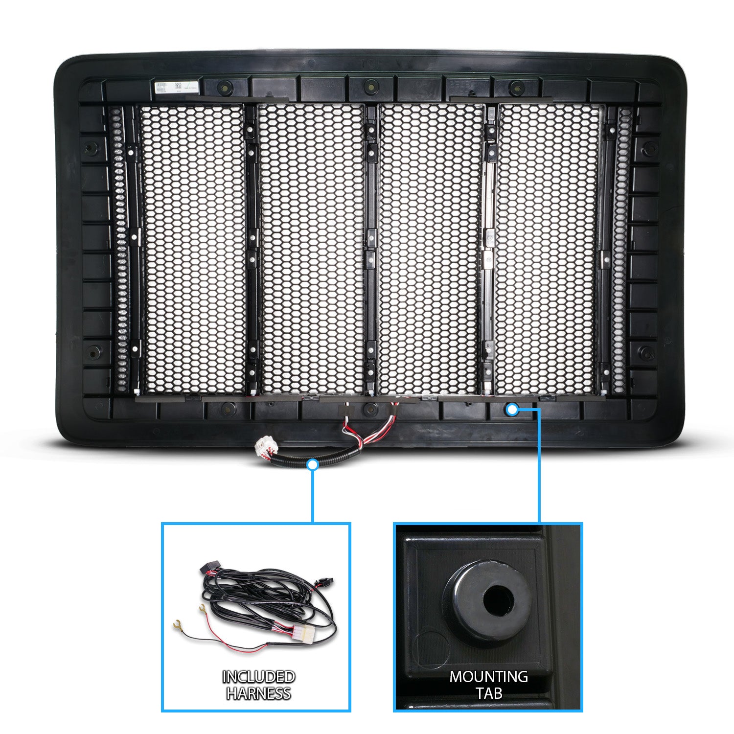 VOLVO VLN 04-17 GRILLE LIGHTS BLACK (LIGHT BAR) (INITIATION FEATURE)