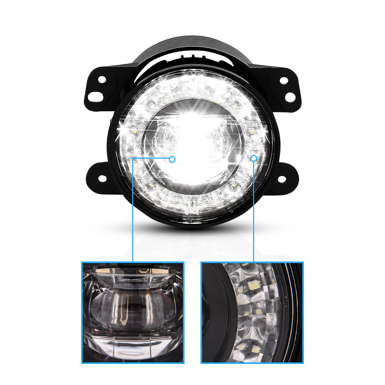 2 IN 1 DESIGN, FOG LIGHTS, 3PCS*3W CREE LED, DIAMOND RING( SUIT FOR VARITY OF CARS)