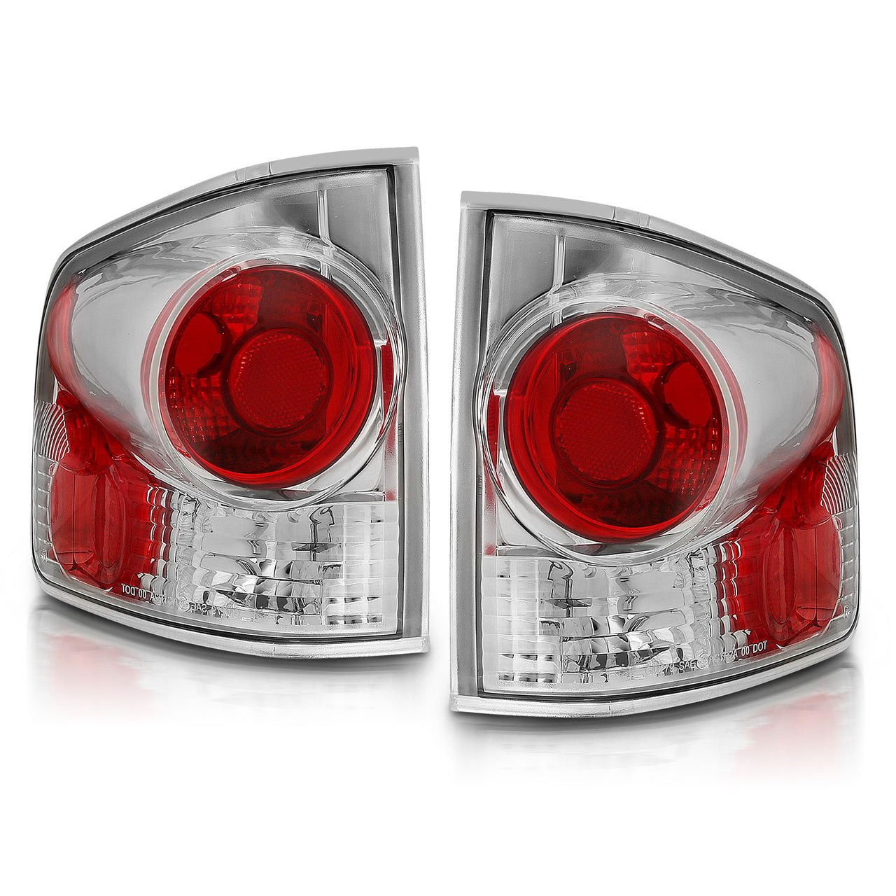 CHEVY S-10/GMC SONOMA 94-04 TAIL LIGHTS 3D STYLE CHROME