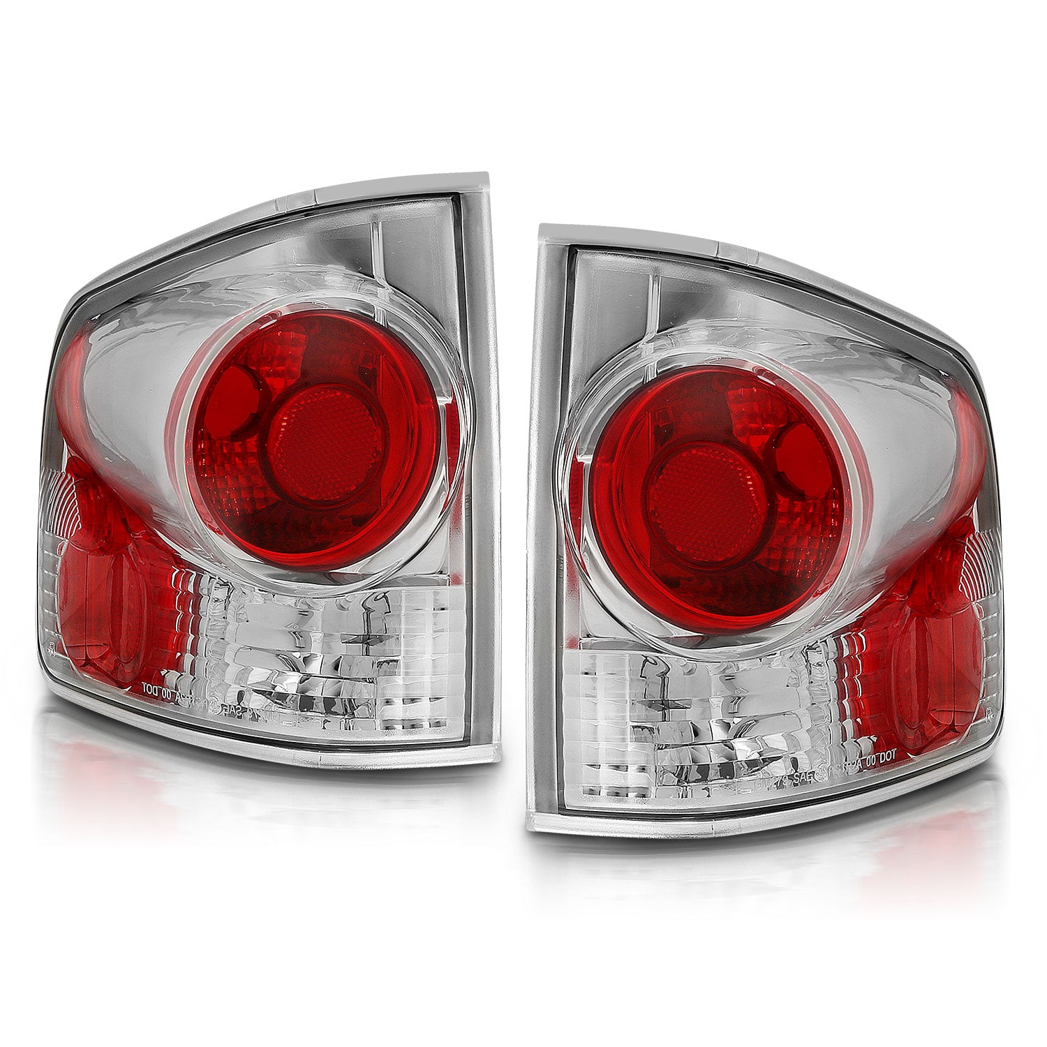 CHEVY S-10/GMC SONOMA 94-04 TAIL LIGHTS 3D STYLE CHROME