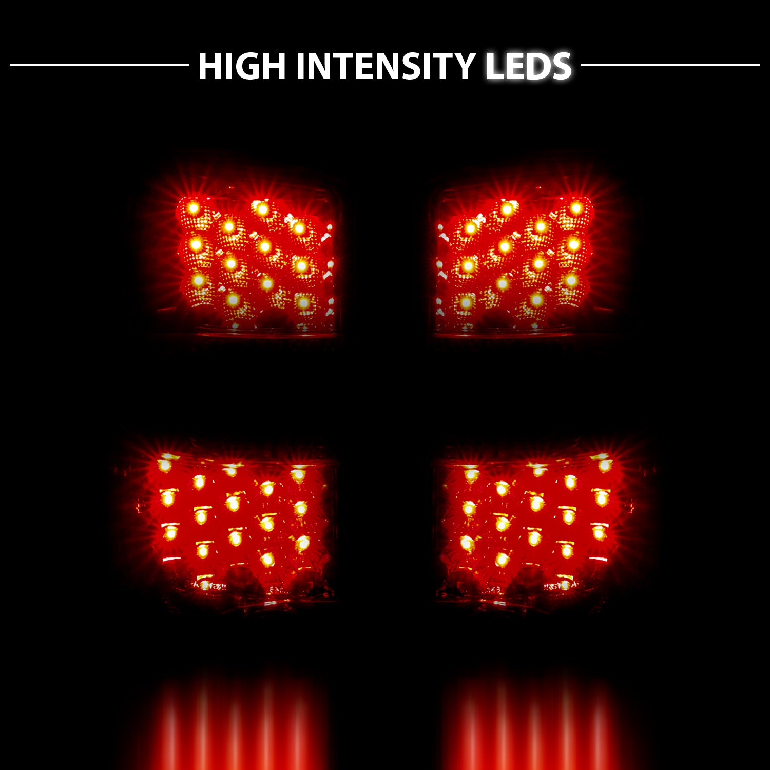 CHEVY TAHOE/SUBURBAN/GMC DENALI 00-06 LED TAIL LIGHTS RED/CLEAR