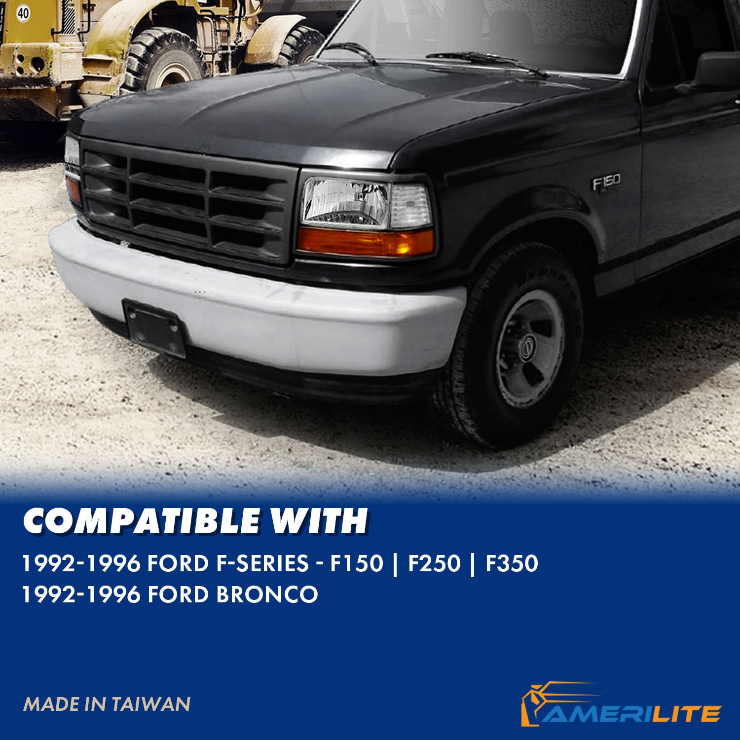 FORD F-150/BRONCO 92-96 HEADLIGHTS CLEAR