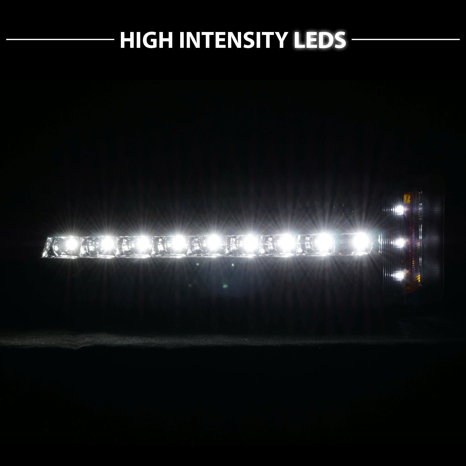 CHEVY SILVERADO 03-06 LED SIGNAL LIGHTS G2 BLACK AMBER