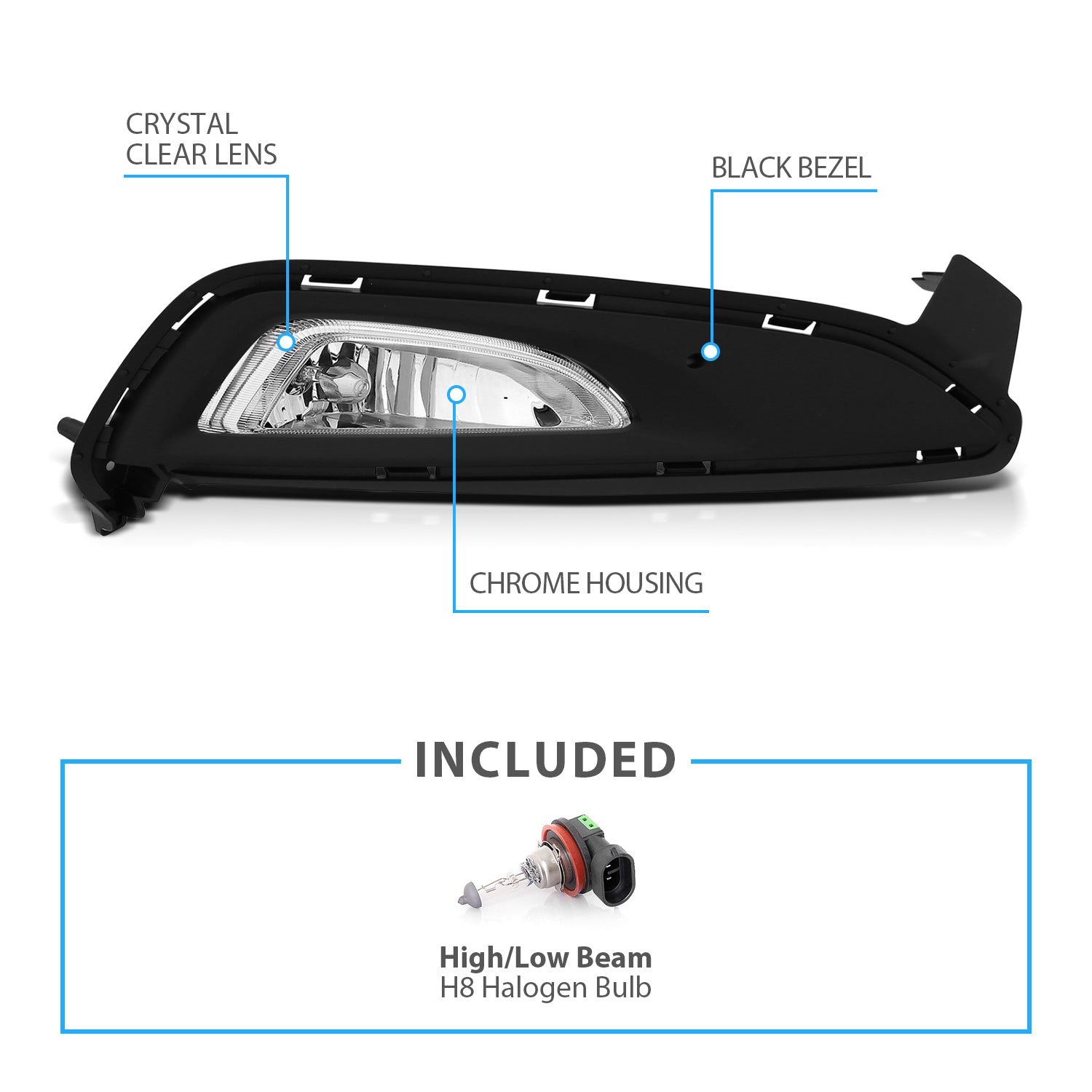 HYUNDAI TUSCON 2016 UP FOG LIGHTS