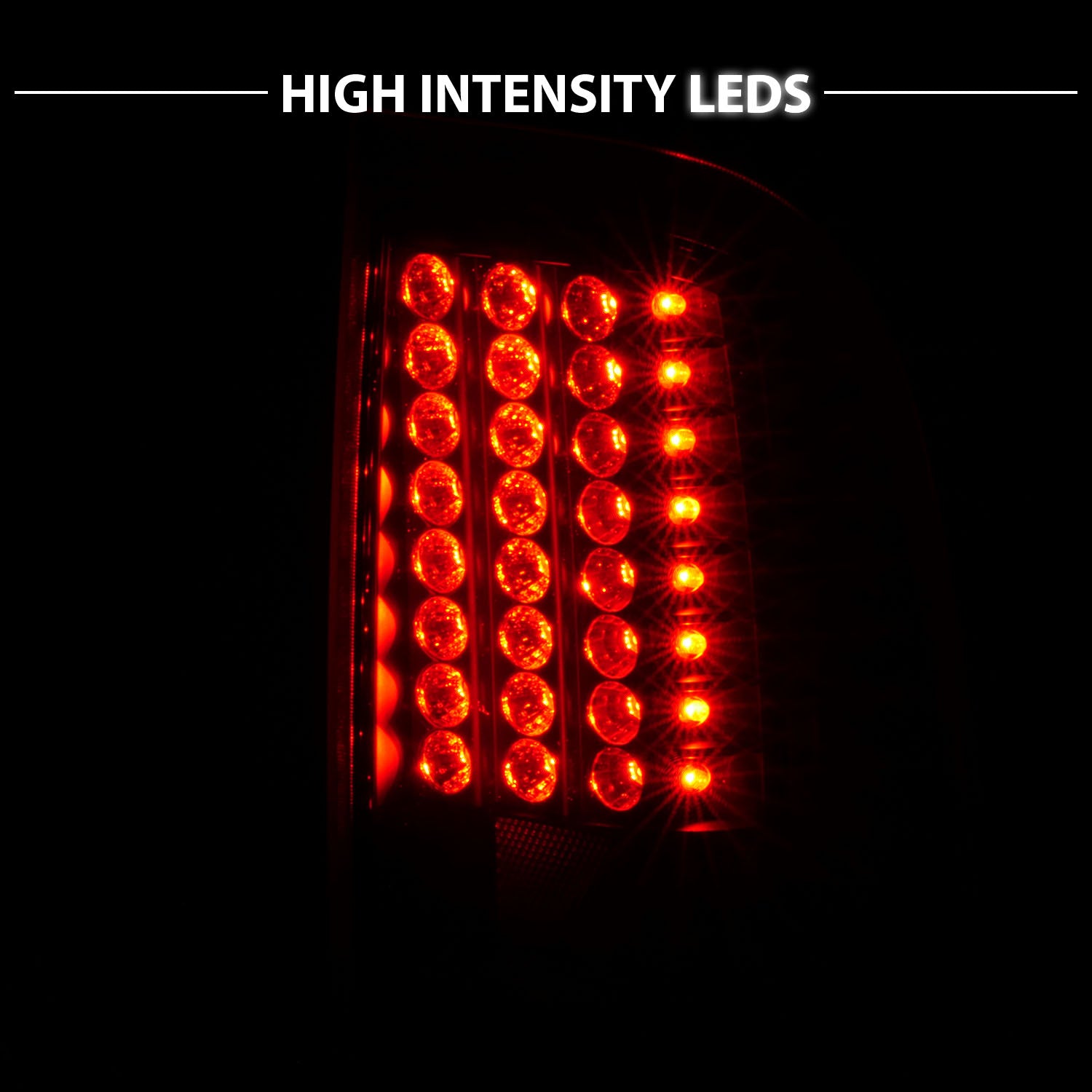 FORD F-250/SUPER DUTY 08-UP LED TAIL LIGHTS BLACK