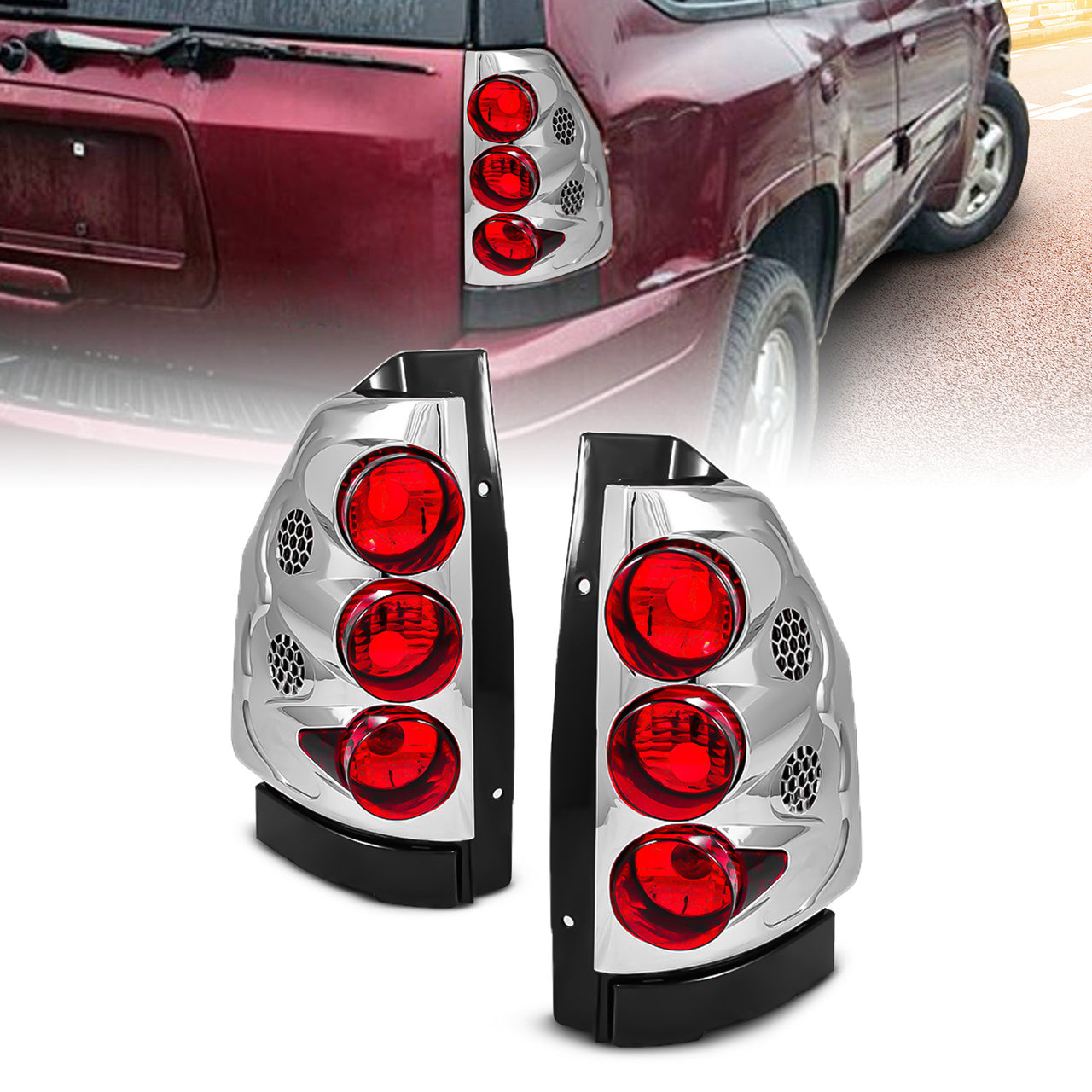 GMC ENVOY 02-05 TAIL LIGHTS CHROME