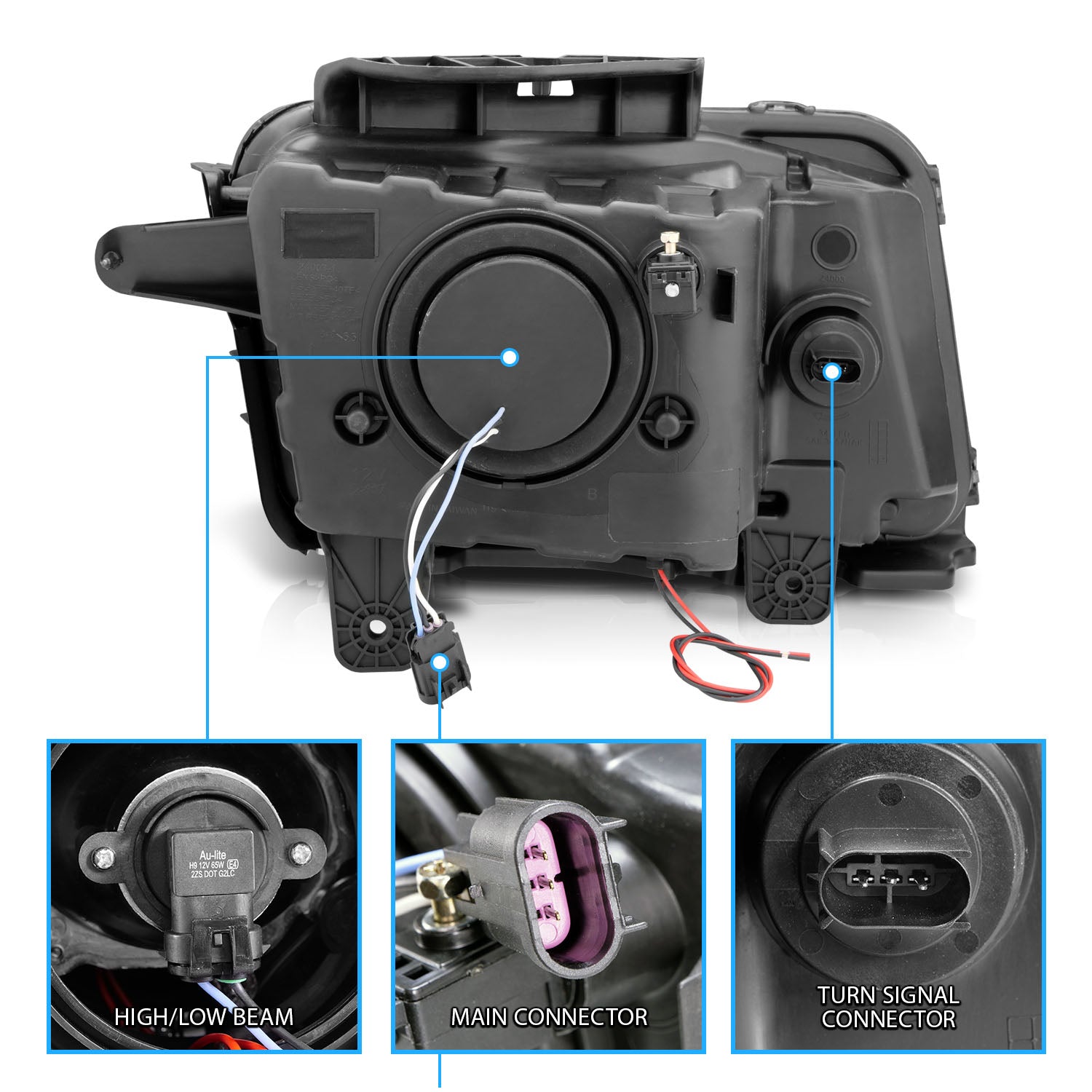 CHEVY CAMARO 10-12 PROJECTOR HALO BLACK CLEAR (RX HALO)