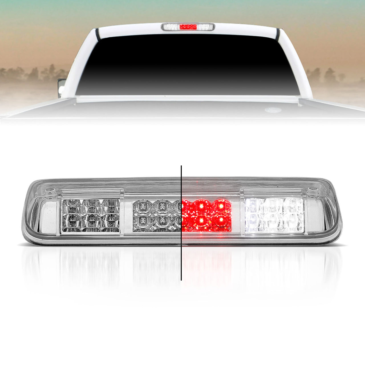 FORD F-150 04-08 LED 3RD BRAKE LIGHT G2 ALL CHROME