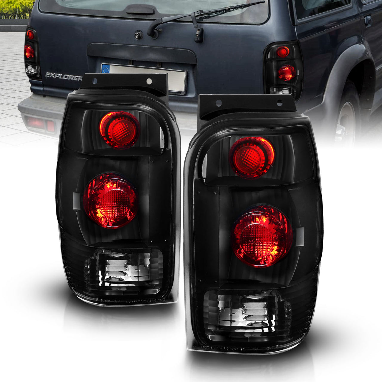 FORD EXPLORER 98-00 TAIL LIGHTS DARK SMOKE