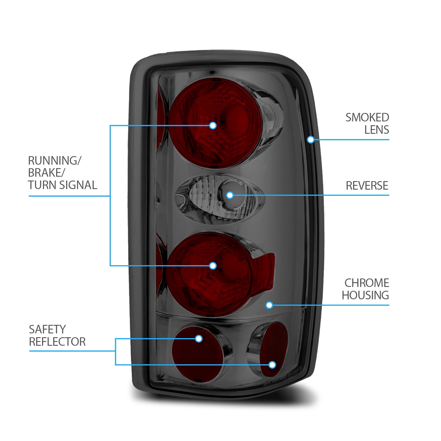 CHEVY SUBURBAN/TAHOE 00-06 TAIL LIGHTS SMOKE
