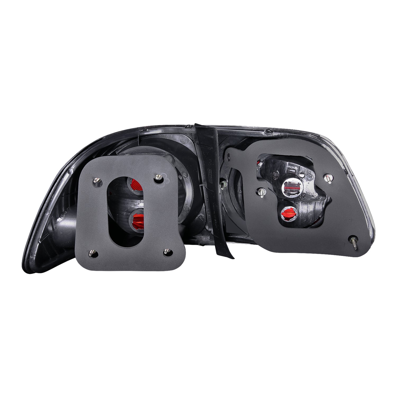HONDA CIVIC 99-00 4DR TAIL LIGHTS BLACK (4 PCS)