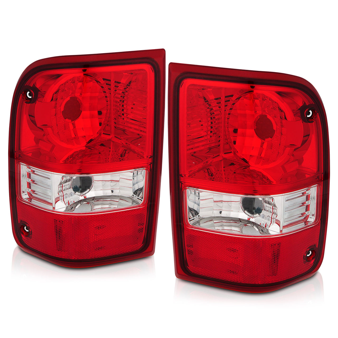 FORD RANGER 01-11 TAIL LIGHTS RED/CLEAR (05-07:W/O STX MODEL)  (OE REPLACEMENT)