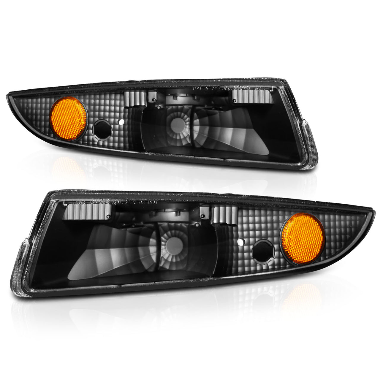 CHEVY CAMARO 93-02 BUMPER LIGHTS (PARKING/SIGNAL/MARKER LIGHTS) EURO BLACK AMBER