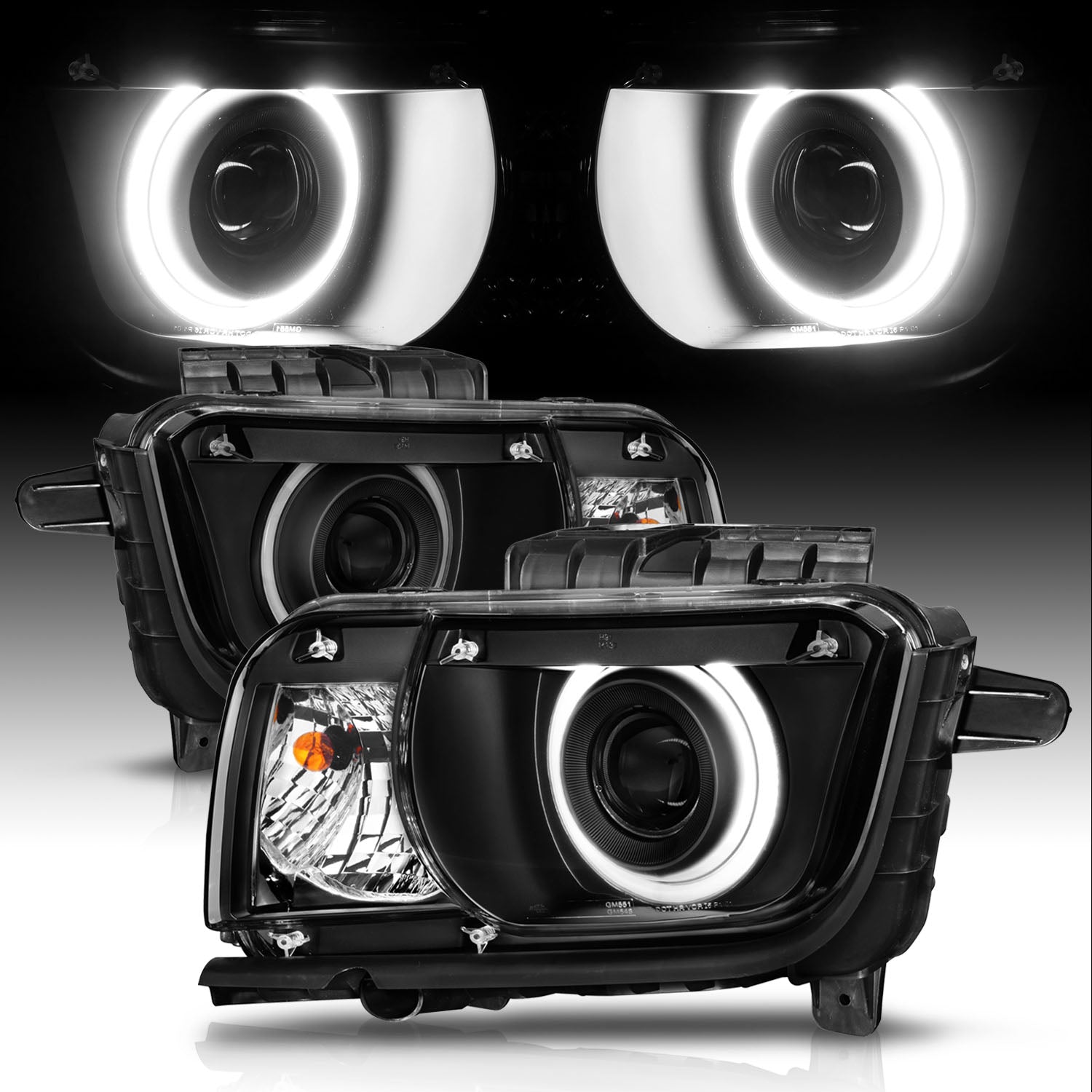 CHEVY CAMARO 10-12 PROJECTOR HALO BLACK CLEAR (RX HALO)