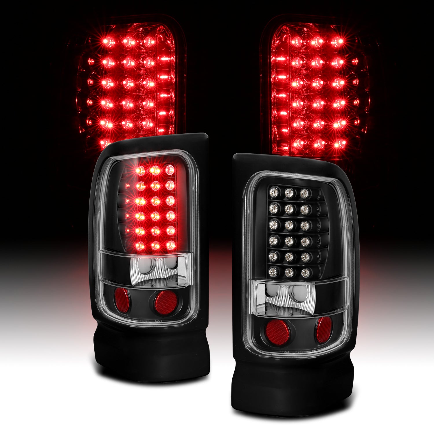 DODGE RAM 94-01 LED TAIL LIGHTS BLACK