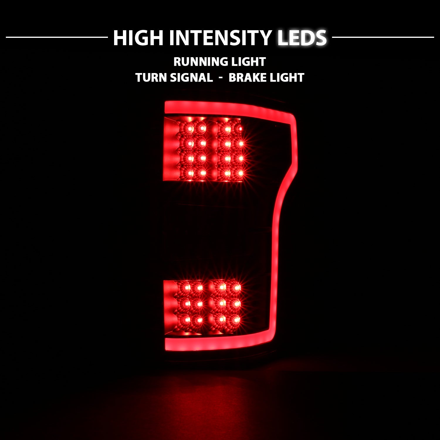FORD F-150 2018 LED TAIL LIGHTS G2 JDM BLACK