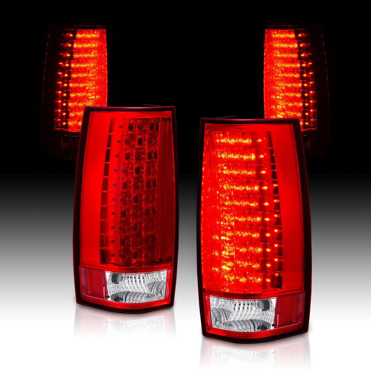 CHEVY TAHOE/SUBURBAN 07-UP LED G3 TAIL LIGHTS RED/CLEAR