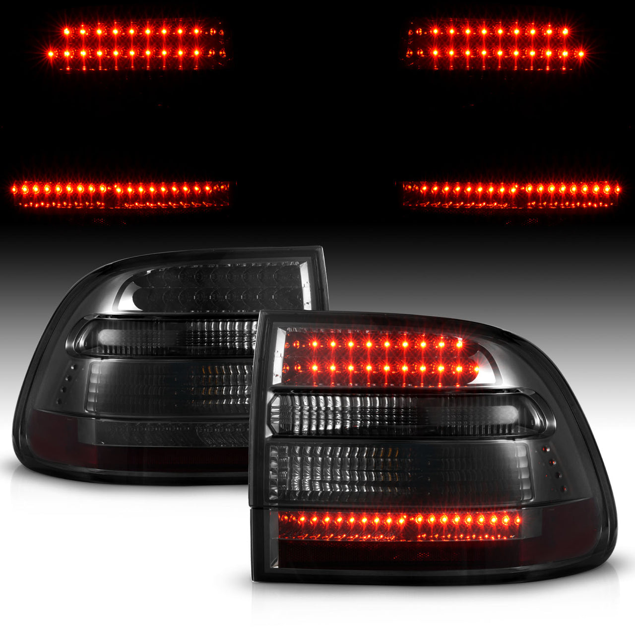 PORSCHE CAYENNE 03-06 LED TAIL LIGHTS SMOKE