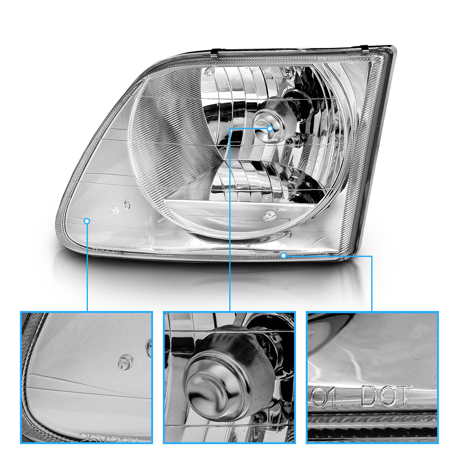 FORD F-150 97-03 HEADLIGHTS G2 CLEAR