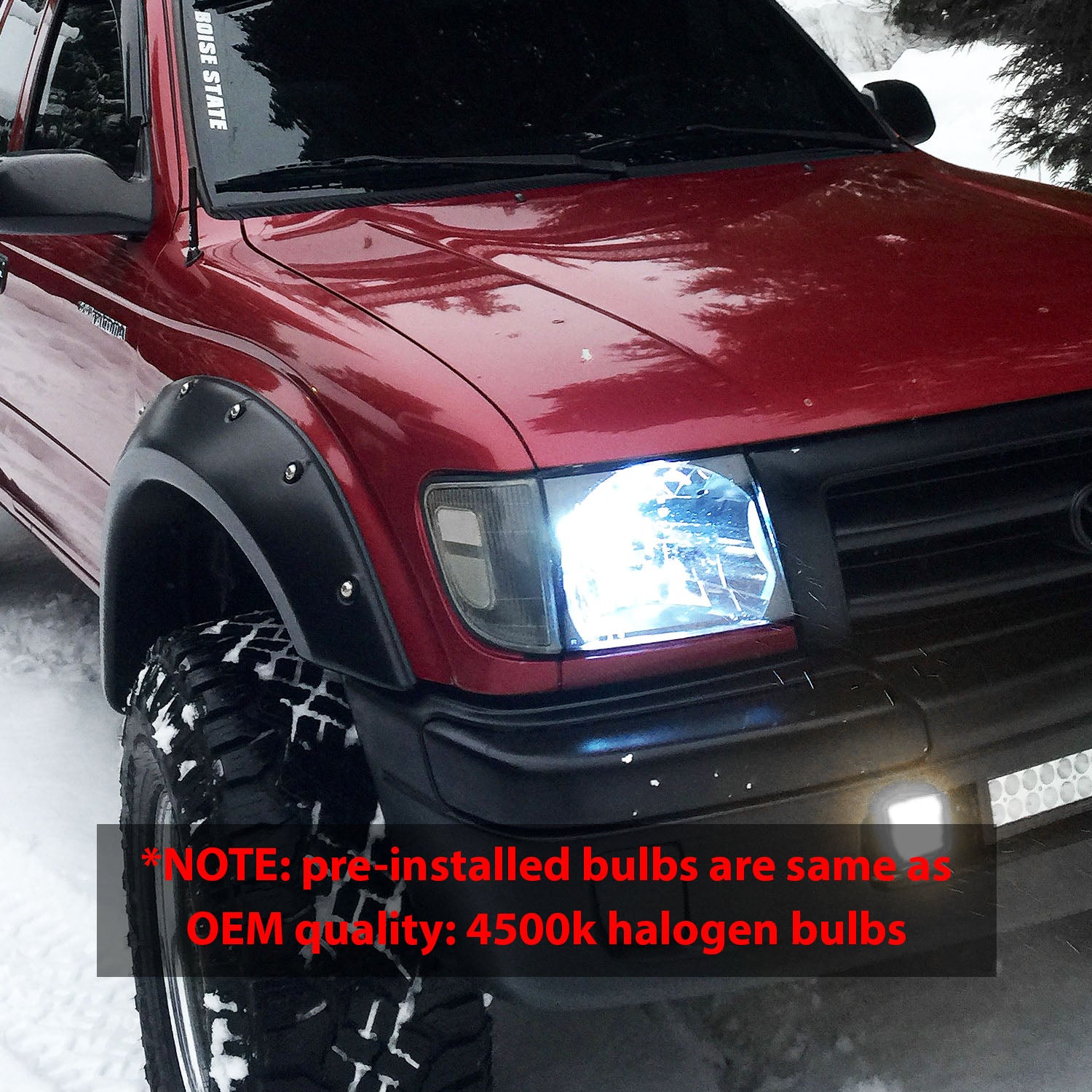 TOYOTA TACOMA 97-00 HEADLIGHTS BLACK