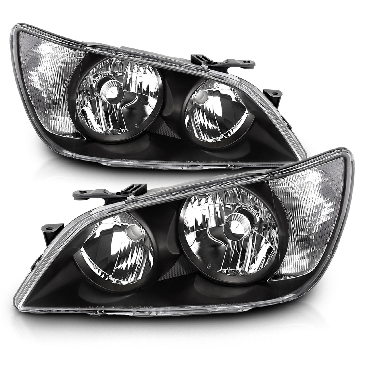 LEXUS IS 300 01-05 CRYSTAL HEADLIGHTS BLACK