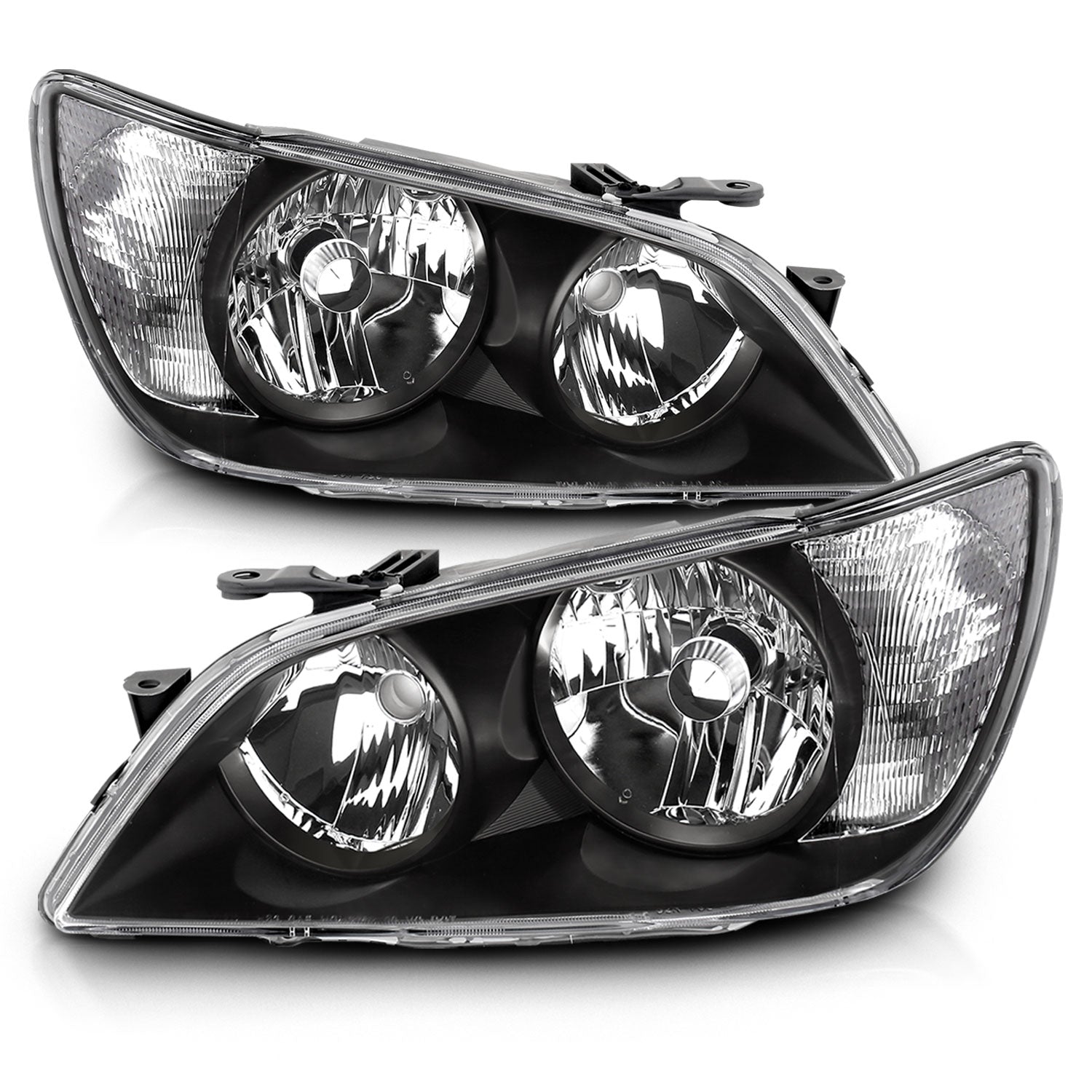 LEXUS IS 300 01-05 CRYSTAL HEADLIGHTS BLACK