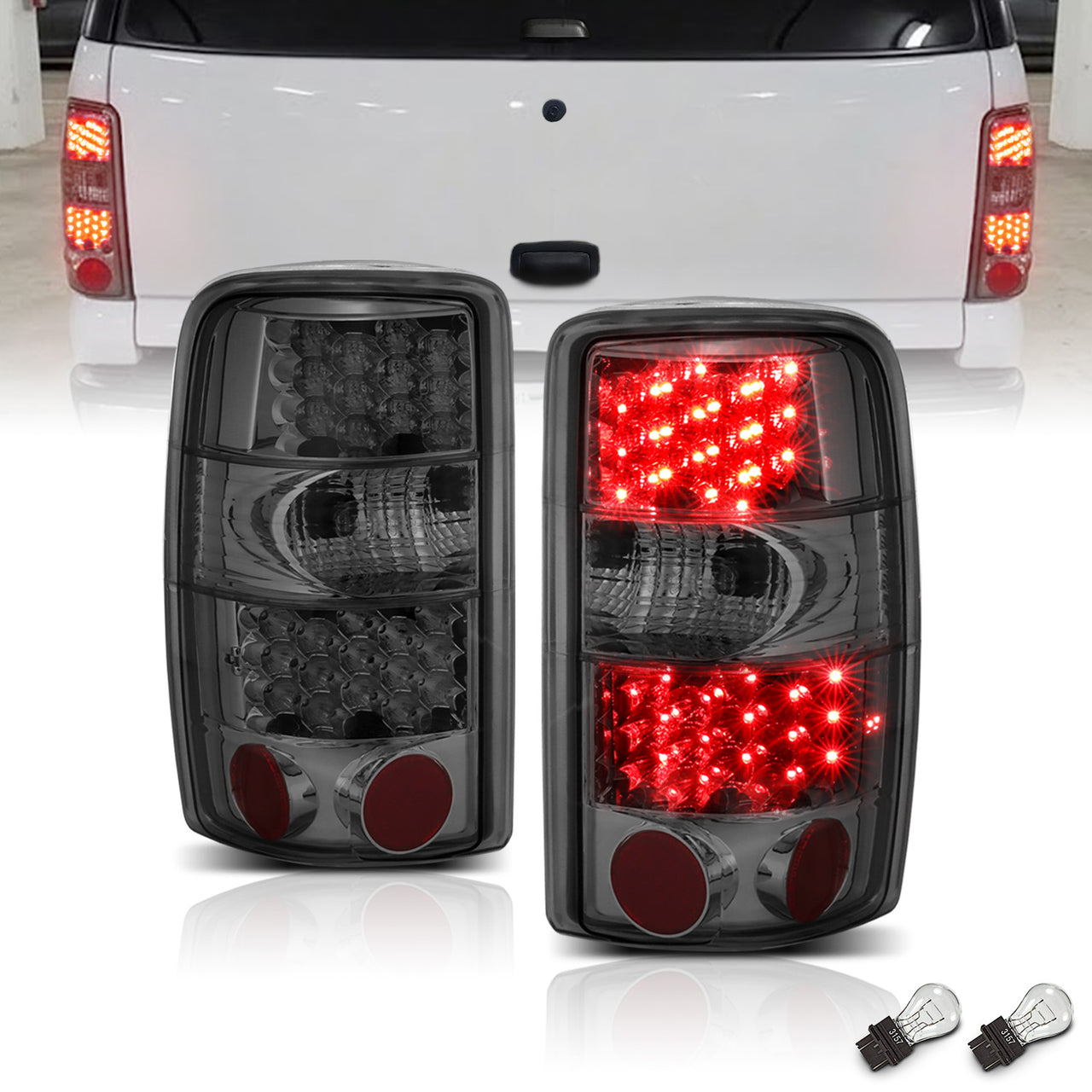 CHEVY TAHOE/SUBURBAN/GMC DENALI 00-06 LED TAIL LIGHTS SMOKE