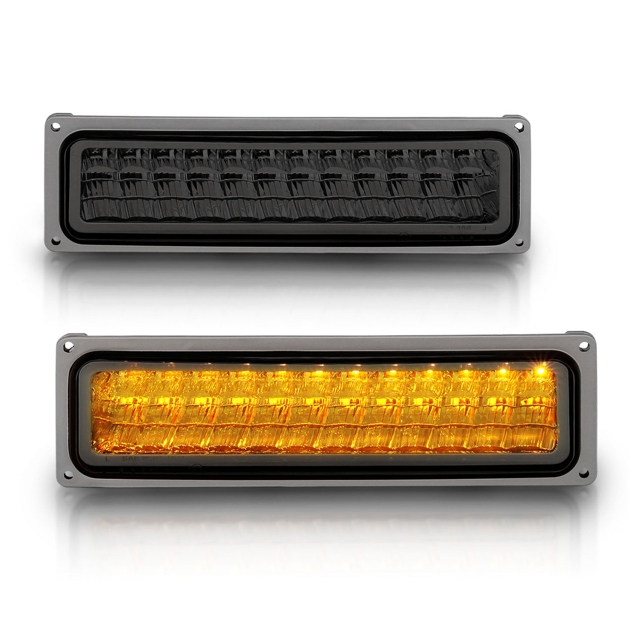 CHEVY FULLSIZE/BLAZER/SUBURBAN/SIERRA/YUKON 88-98 PARKING LED LIGHTS SMOKE