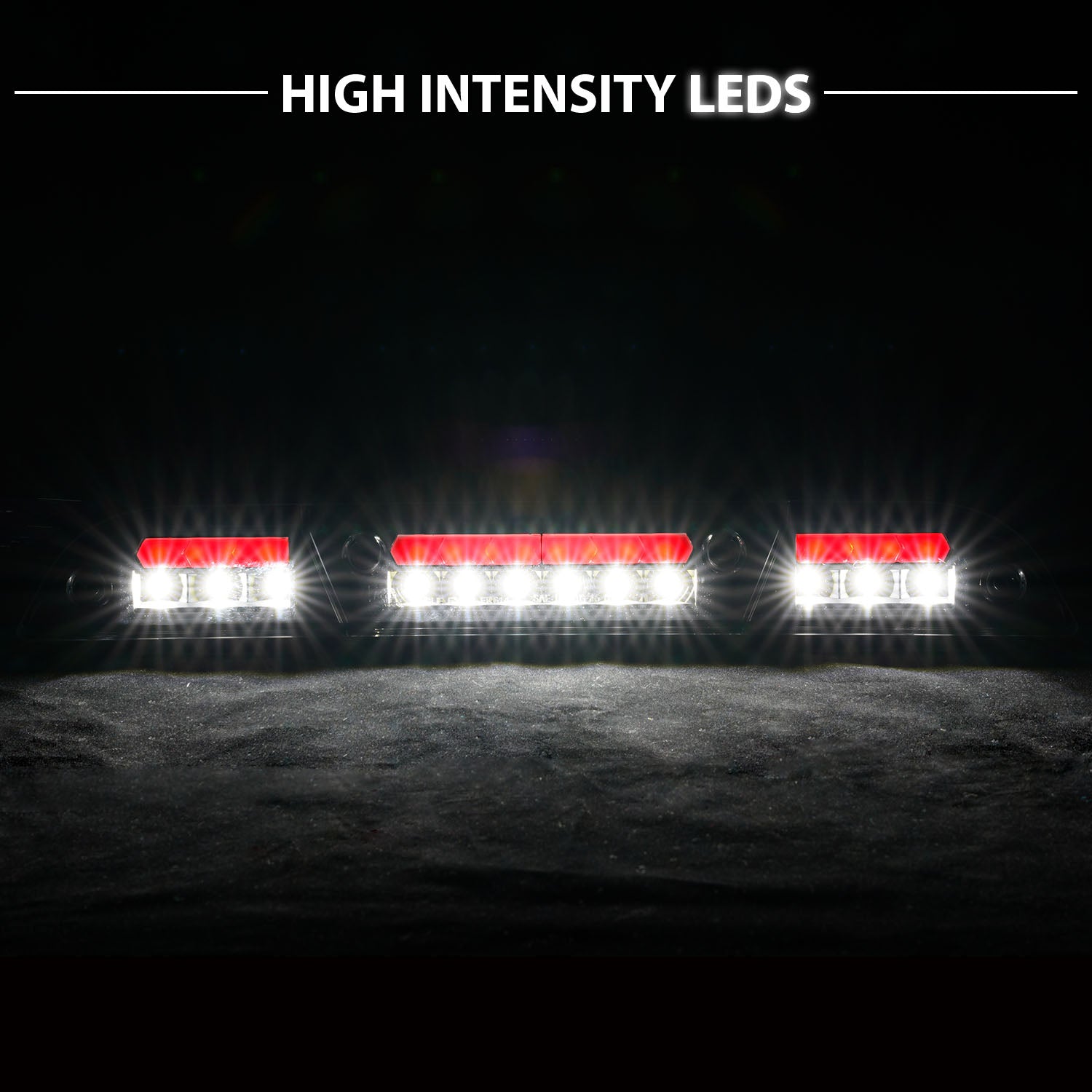 FORD F-150 2015 LED 3RD BRAKE LIGHTS G2 BLACK HOUSING SMOKE LENS