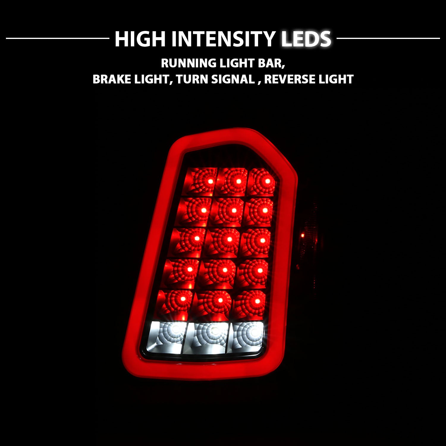 CHRYSLER 300 11-14 LED TAIL LIGHTS BLACK