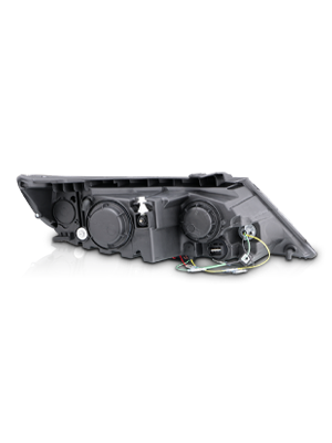 KIA SORENTO 2011 PROJECTOR HEADLIGHTS HALO CHROME CLEAR AMBER (RX HALO)