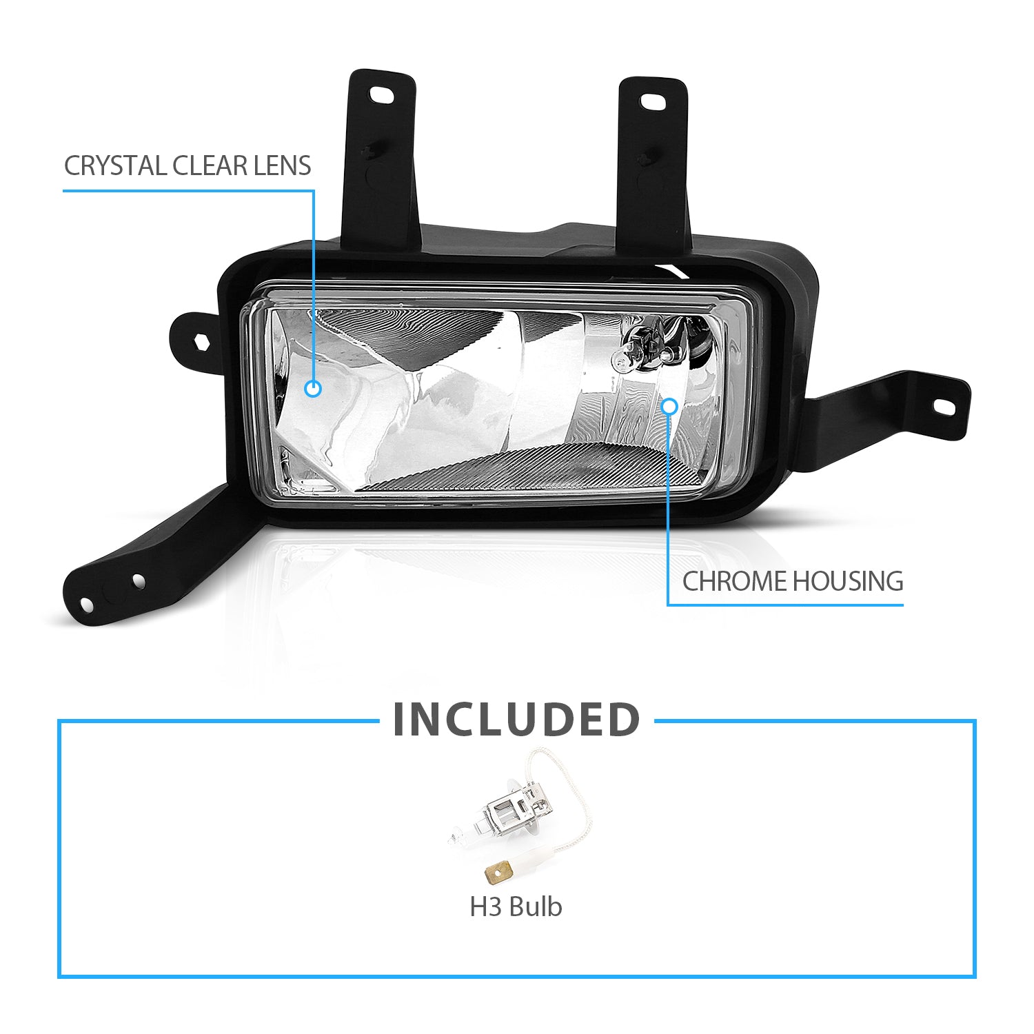 CHEVY TAHOE/SUBURBAN 15 UP FOG LIGHT CLEAR