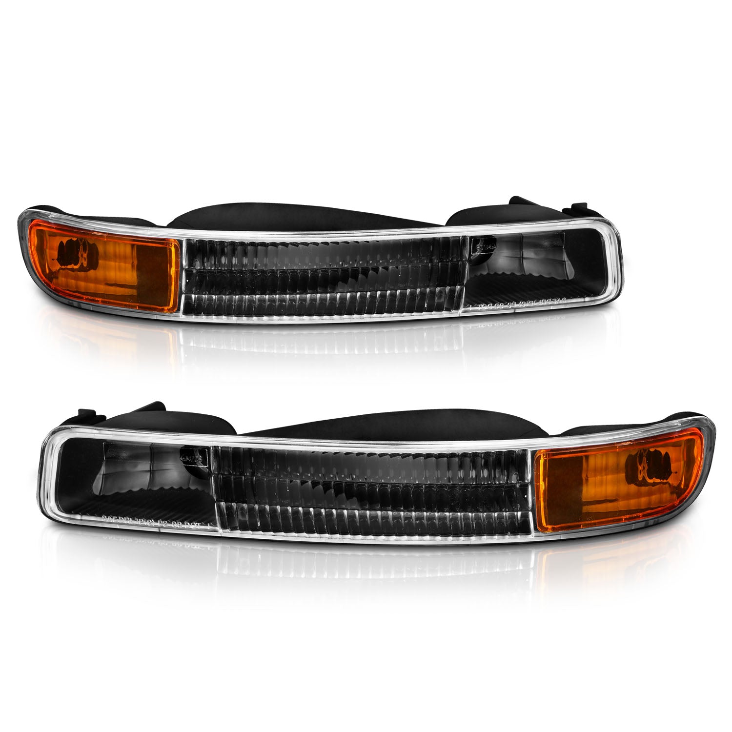 GMC YUKON/SIERRA 00-03 PARKING LIGHTS BLACK AMBER
