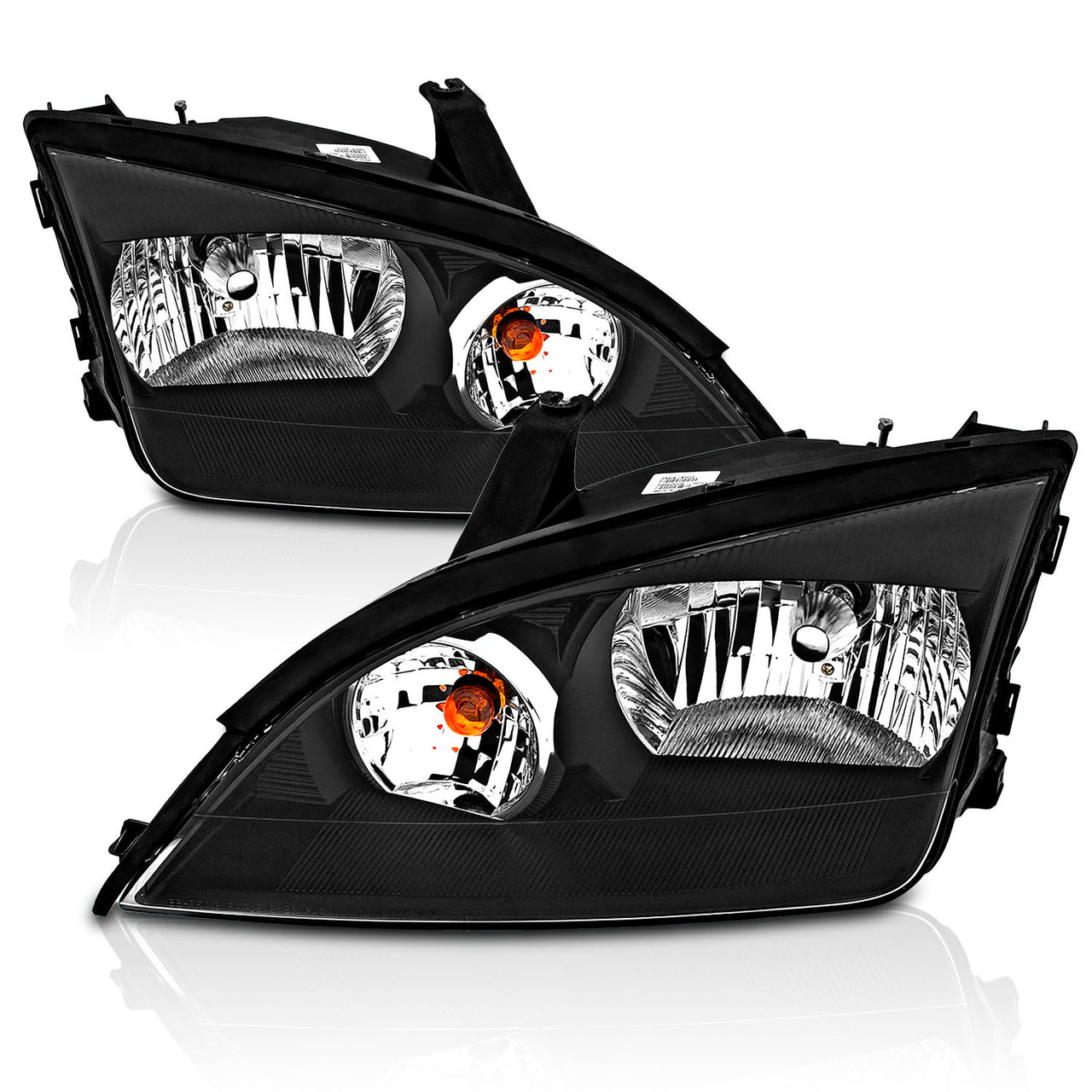 FORD FOCUS ZX4 05-07 HEADLIGHTS 4DR BLACK