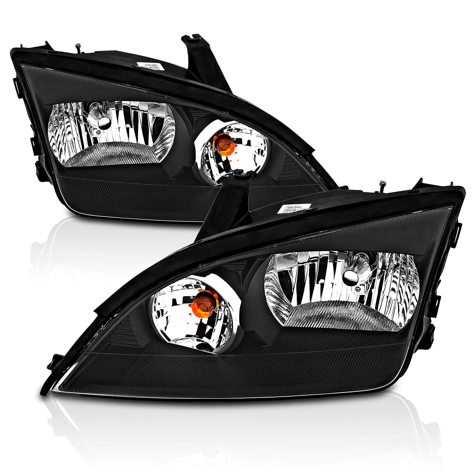 FORD FOCUS ZX4 05-07 HEADLIGHTS 4DR BLACK