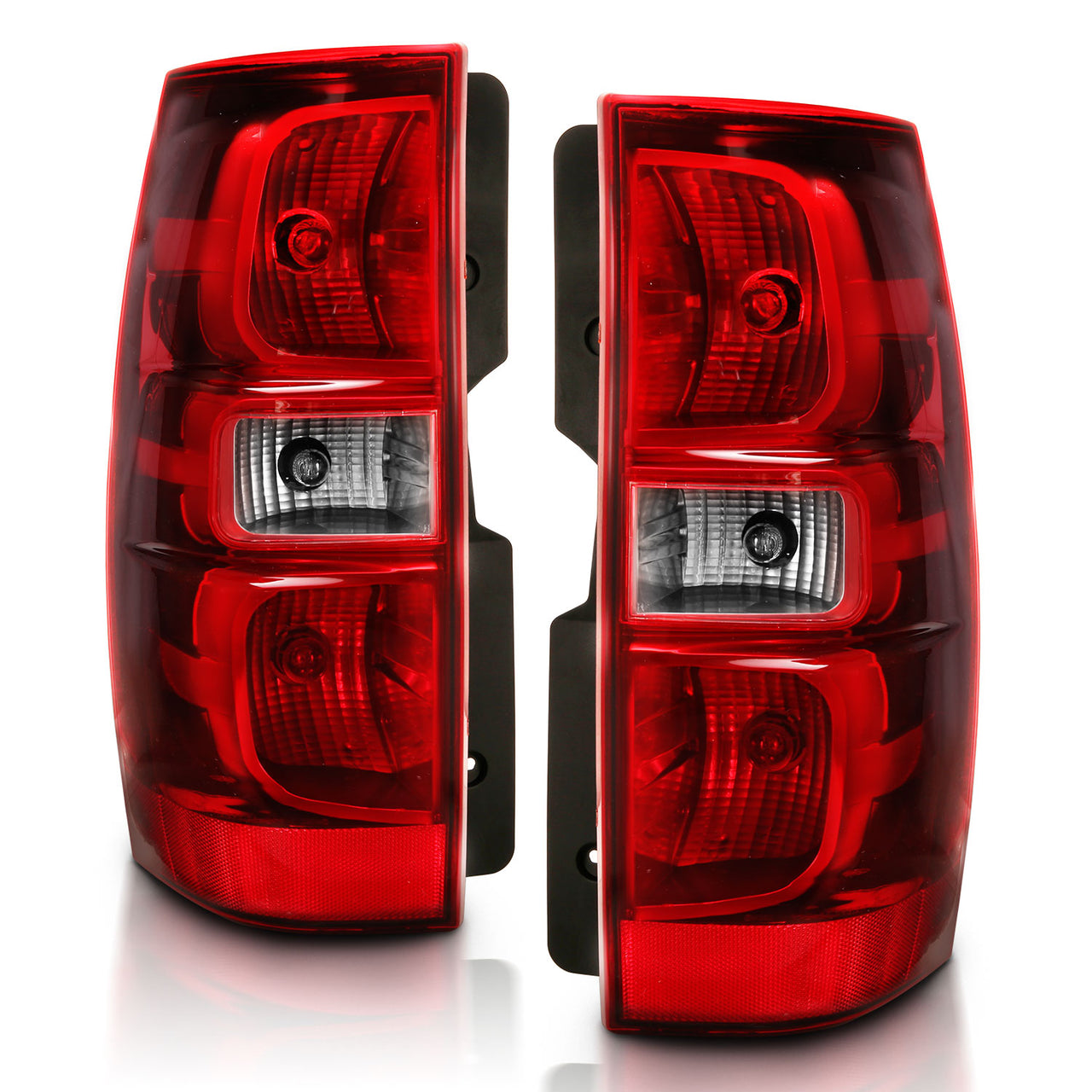 CHEYV TAHOE/SUBURBAN 07-14 TAIL LIGHTS CHROME (OE REPLACEMENT)