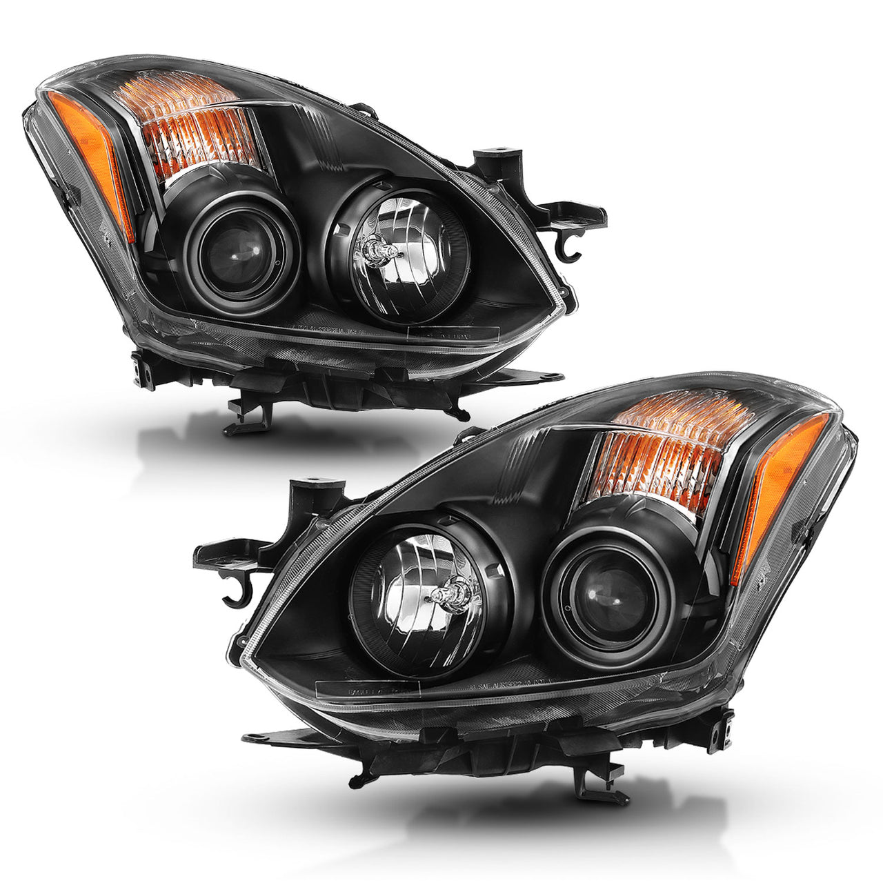NISSAN ALTIMA 10-13 2DR/COUPE HEADLIGHTS BLACK (HALOGEN TYPE)