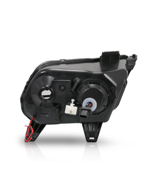 FORD MUSTANG 10-12 PROJECTOR HEADLIGHTS HALO BLACK CLEAR (RX HALO)
