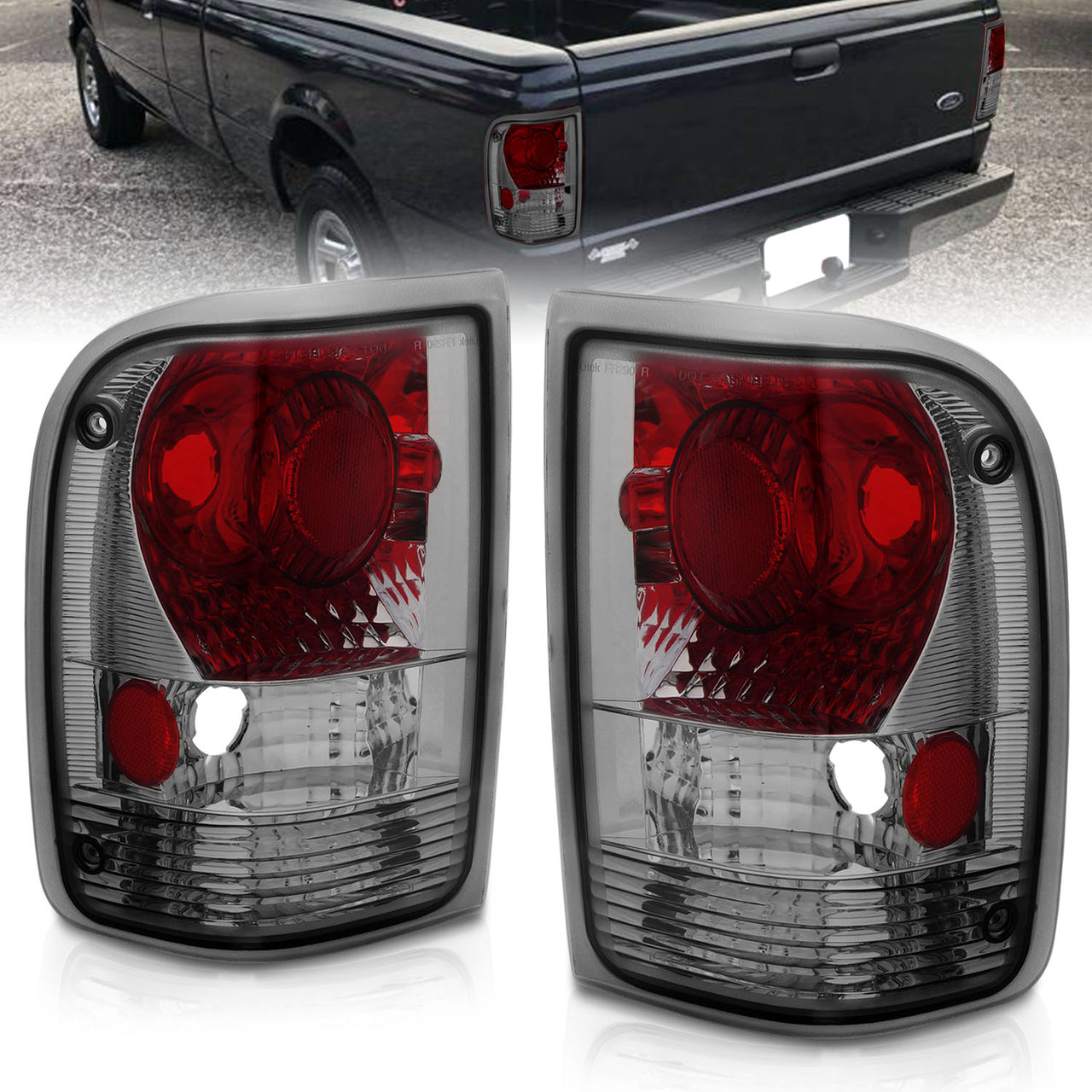 FORD RANGER 93-97 TAIL LIGHTS SMOKE
